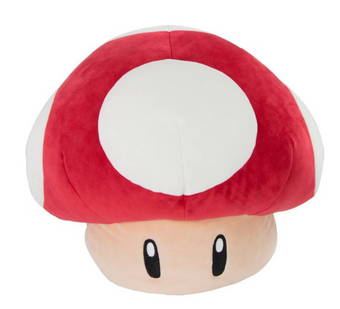 Club Mocchi Mocchi Super Mario Red Mushroom Mega 15" Plush Toy New With Tag