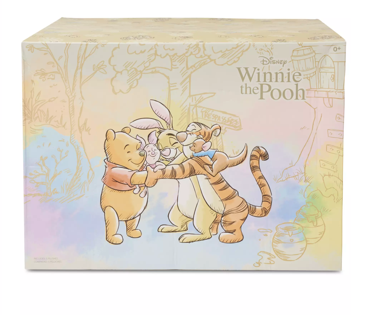 Disney Parks Winnie the Pooh Winking Expressions Plush Gift Set New with Box