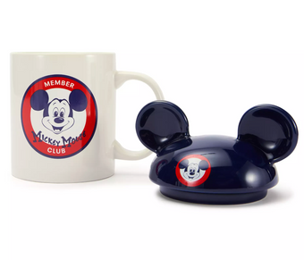 Disney Parks 70th Honorary Member Mickey Club Ceramic Coffee Mug with Lid New