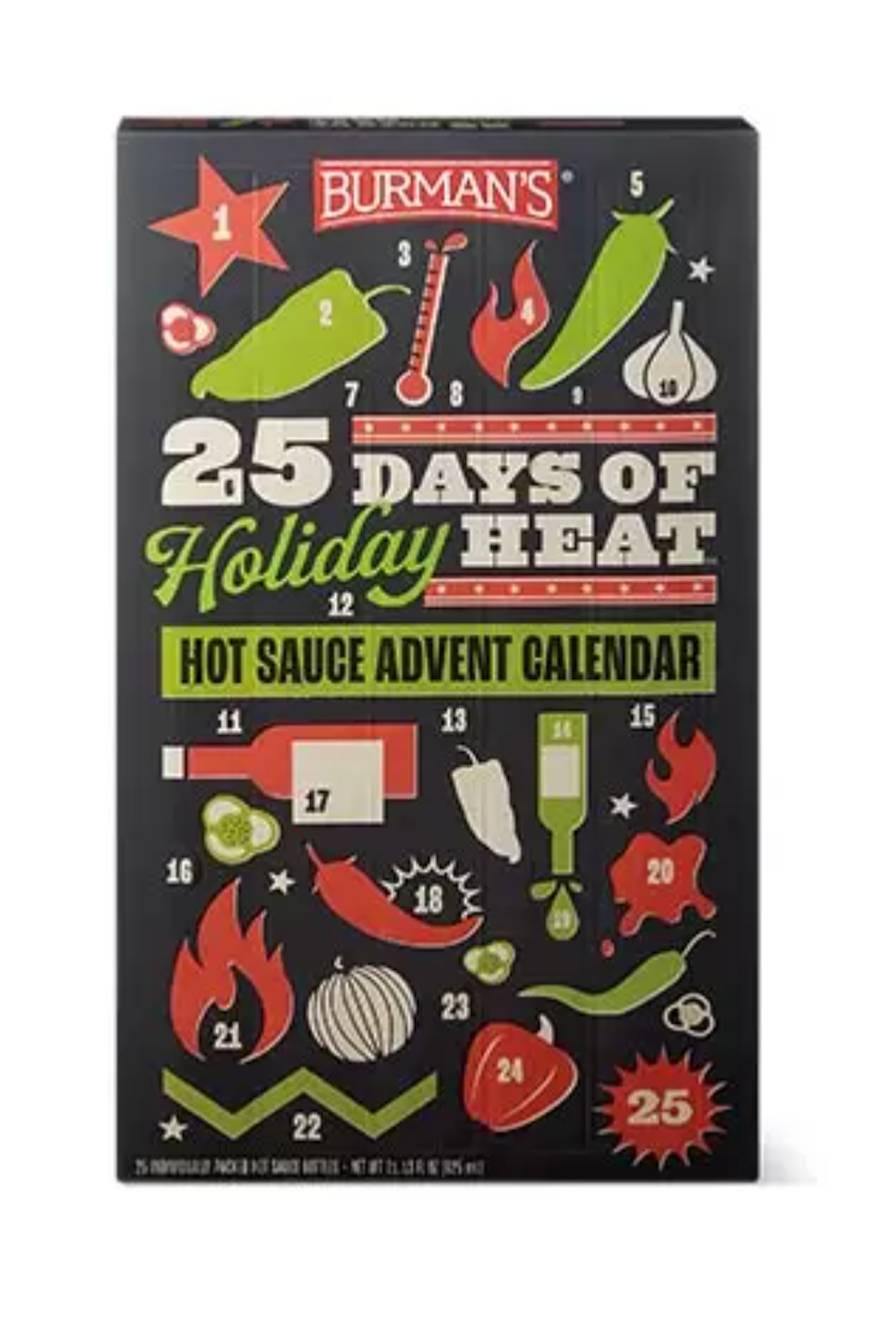 Burman's Aldi Hot Sauce 25 Days of Holiday Heat Advent Calendar New