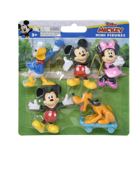 Disney Junior Mickey and Friends Mini 5 Pack Collectible Figures Toy New w Card