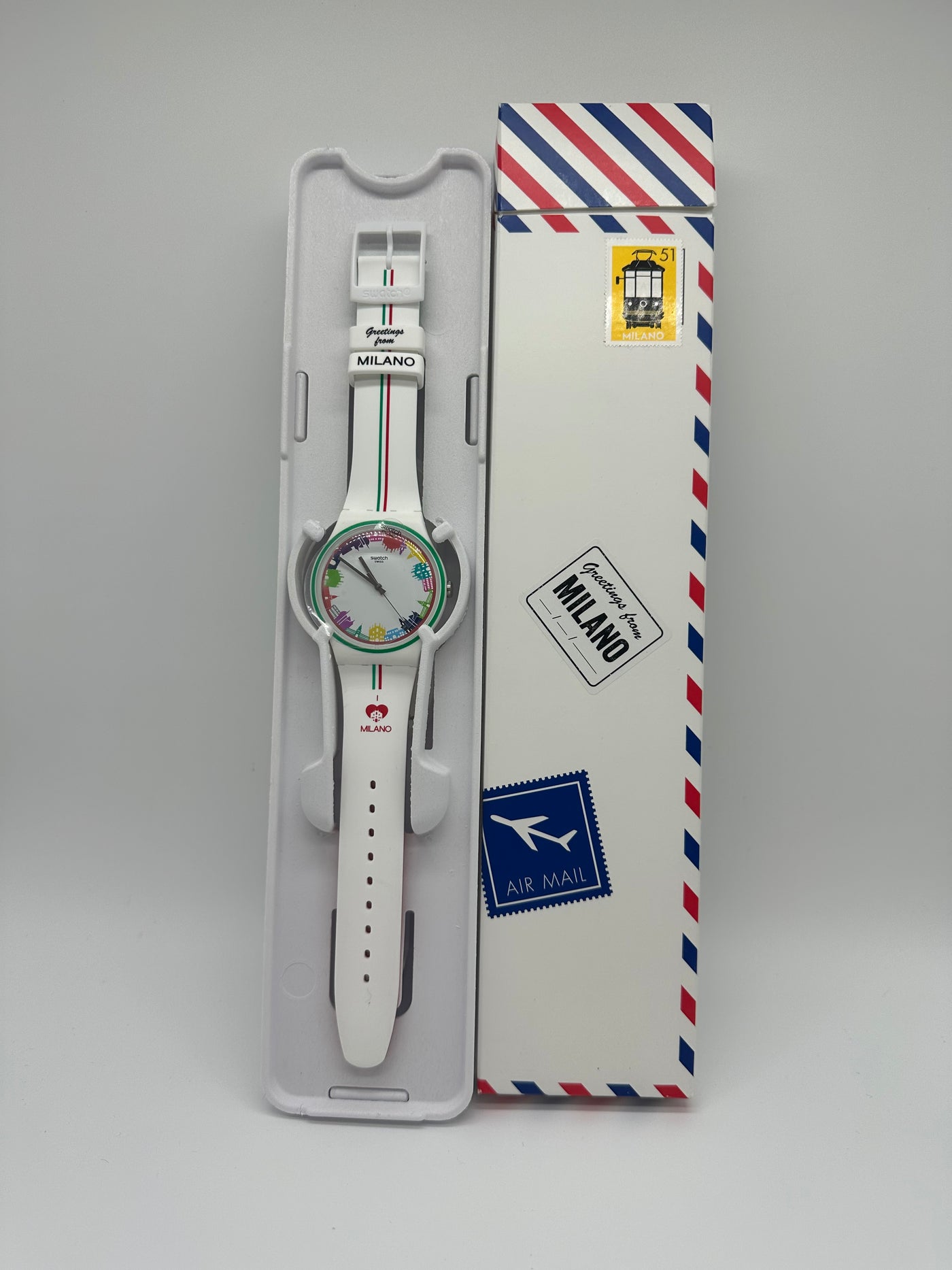 Swatch Destination Greetings from Milan TUTTA MIA LA CITTA' Watch Never Worn New