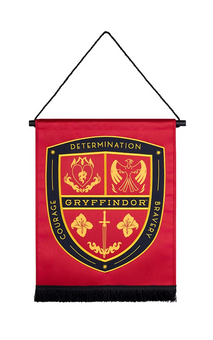 Universal Studios Harry Potter Gryffindor Attributes Crest Wall Banner New w Tag