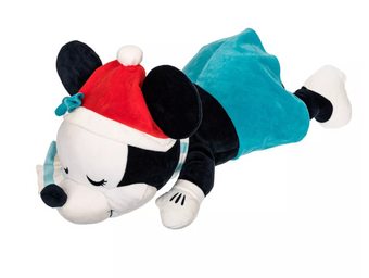 Disney Disney 100 Retro Reimagined Holiday Minnie Santa Cuddleez Plush New w Tag