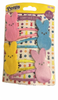 Peeps Easter 4 Bunny Hair Clips New with Card