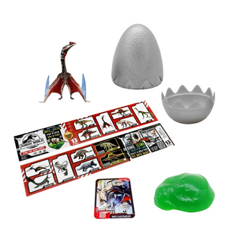 Jurassic World Rebirth Captivz Slime Egg Dinosaur Collectible Flocked Mystery
