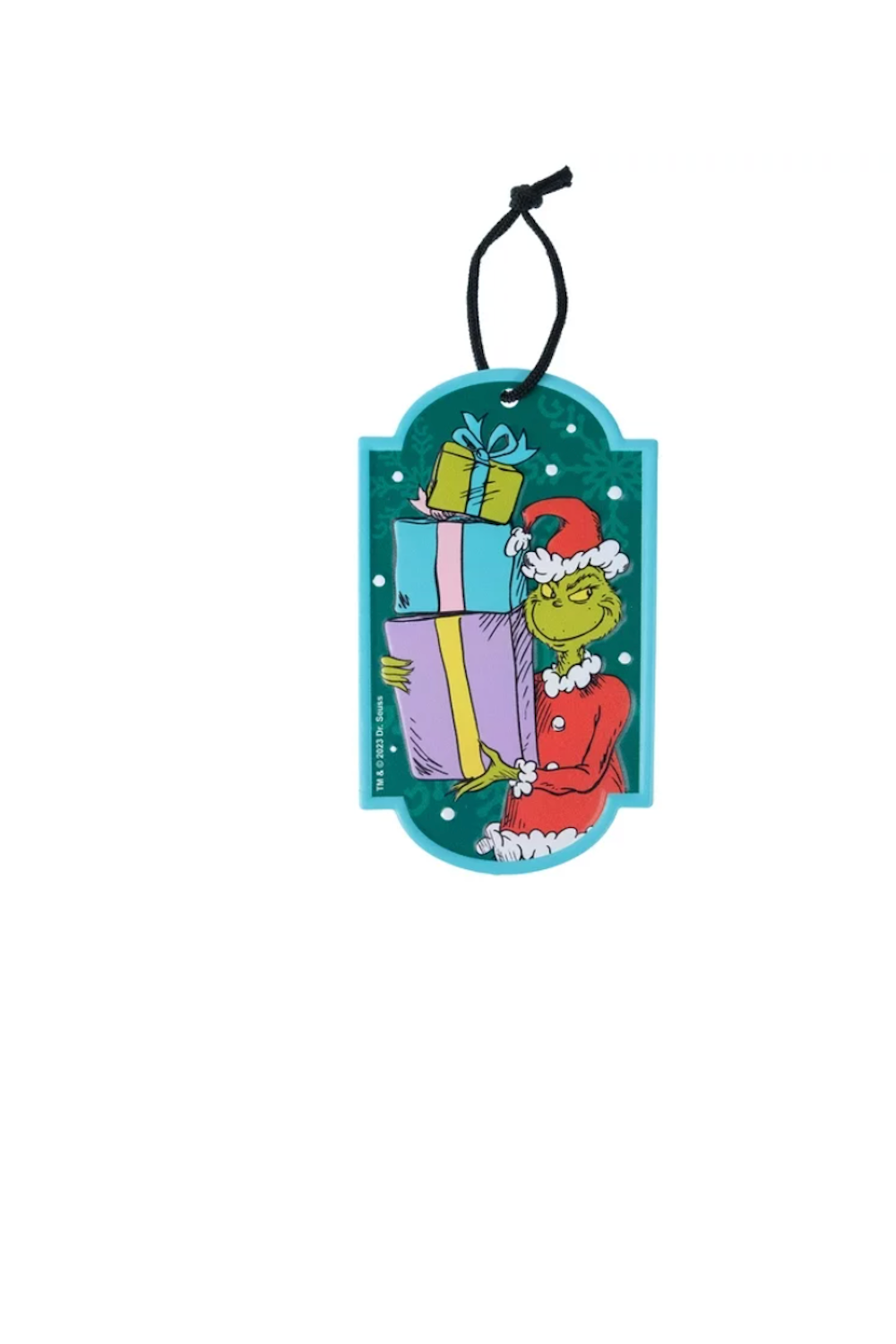 Dr Seuss The Grinch Who Stole Christmas Grinch w Presents Metal Hanging Sign New