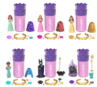 Disney Princess 6.3 Royal Color Reveal Princess or Villain Doll Toy New With Box