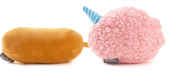 Hallmark Better Together Corn Dog and Cotton Candy Magnetic Plush Pair NEW +Tag
