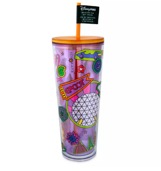 Disney Parks Epcot Starbucks Travel Tumbler with Mystery Pins Blind Pack New