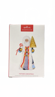 Hallmark 2024 Keepsake Black Father Christmas Ornament New with Box