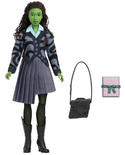 Mattel Universal Studios Wicked Elphaba Fashion Doll School Uniform New