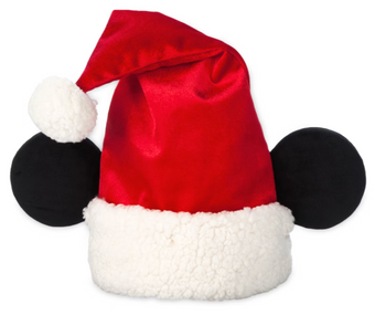 Disney Parks Mickey Mouse Santa Hat For Adults Holiday New With Tag