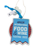 Disney Parks EPCOT Food & Wine Festival 2023 Ceramic Christmas Ornament New Tag