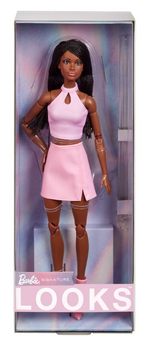 Barbie Looks No. 21 Collectible Doll Black Braids Modern Y2K Toy New with Box