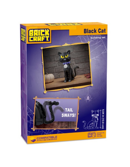 Brickcraft Halloween Black Cat Building Kit (182-Piece Set) Toy New With Tag