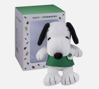 Starbucks 2026 X Peanuts Snoopy Plush Limited Edition New with Box