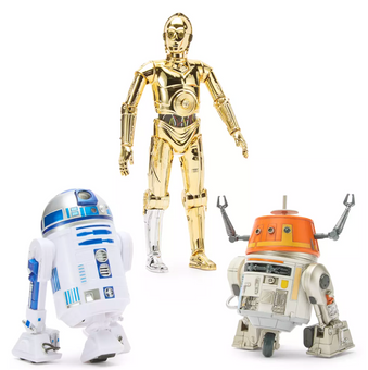 Disney Parks R2-D2 C-3PO C1-10P Talking Action Figure Set Star Wars Power Force