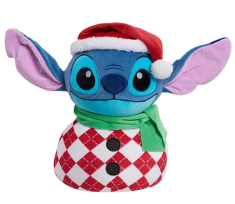 Disney Stitch 12in Weighted Snowman Plush Stuffed Animal Lilo Stitch New W Tag