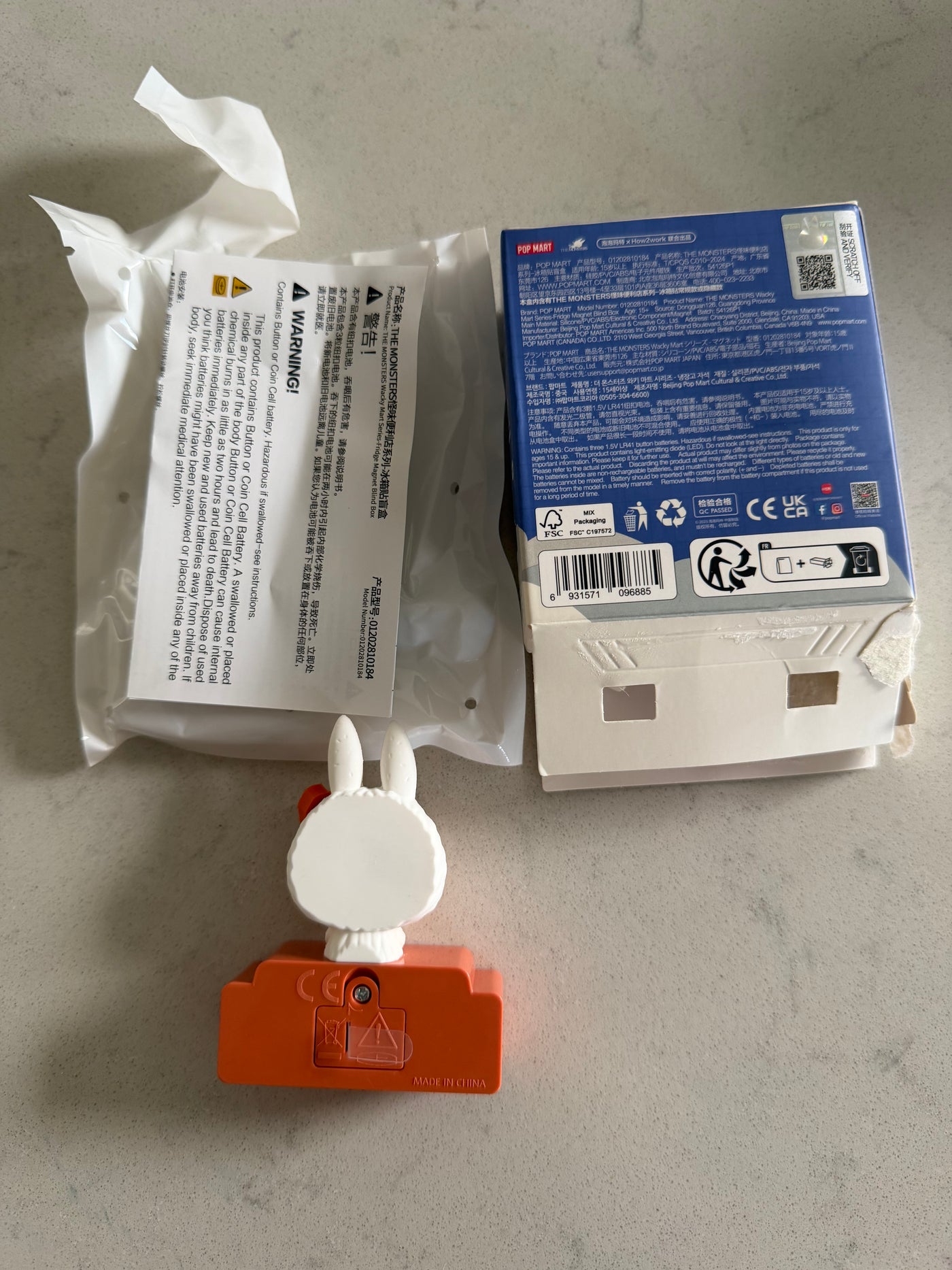 Pop Mart Labubu The Monsters Wacky Mart Salad Fridge Magnet USA Seller New w Box