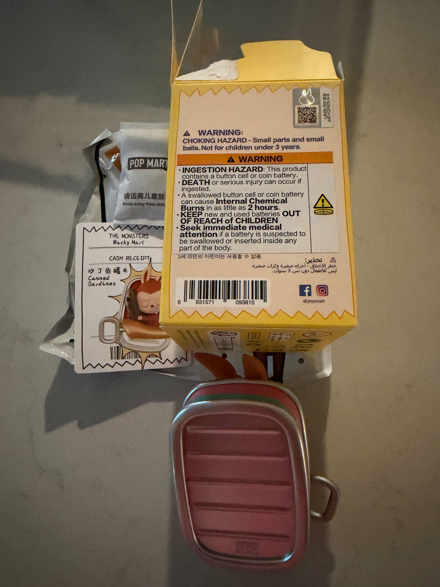 Pop Mart Labubu The Monsters Wacky Mart Canned Sardines Vinyl Figure USA Seller