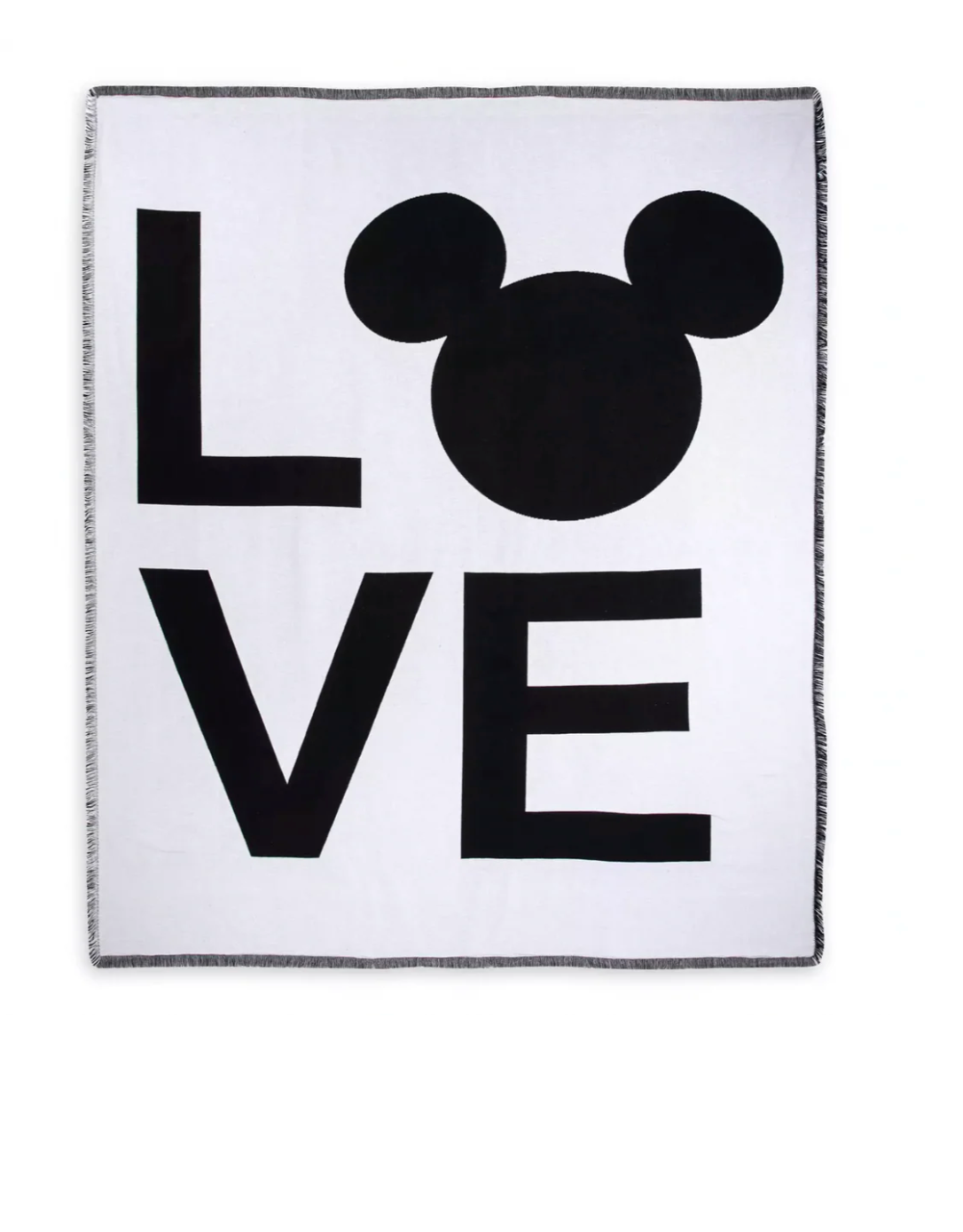 Disney Mickey Retro Icon LOVE Tapestry Throw Blanket New with Tag
