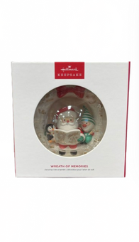 Hallmark 2024 Keepsake Wreath of Memories Porcelain Christmas Ornament New w Box