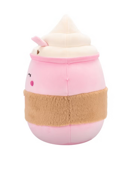 Squishmallows Valentine 12" Jenny Winking Light Pink Latte Fuzzy Heart Plush New