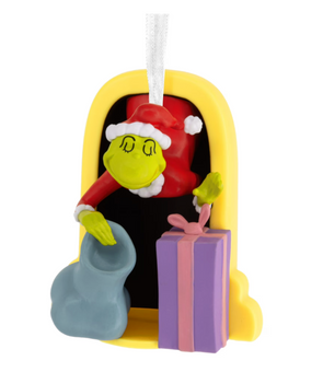 Hallmark Dr. Seuss How The Grinch Stole Christmas Grinch in Fireplace Ornament