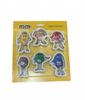 M&M's World Character Cookie Cutters Set of 6 New with Card