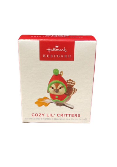 Hallmark 2023 Keepsake Mini Cozy Lil' Critters Christmas Ornament New with Box