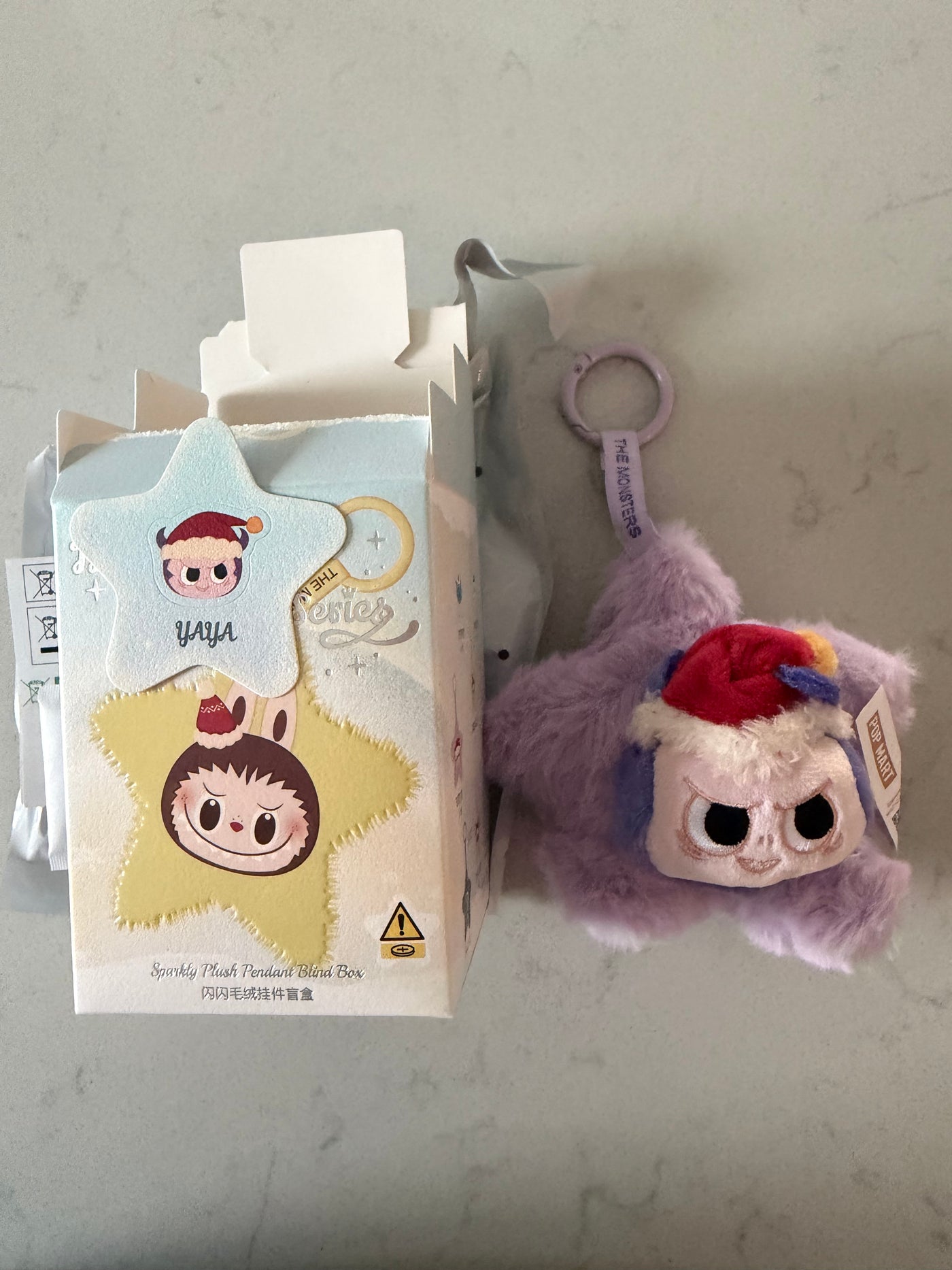 Pop Mart Labubu The Monsters Classic Sparkly Pendant Yaya Plush USA SELLER New