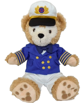 Disney Cruise Line Captain Duffy Bear 15inc Hidden Mickey Plush New With Tag