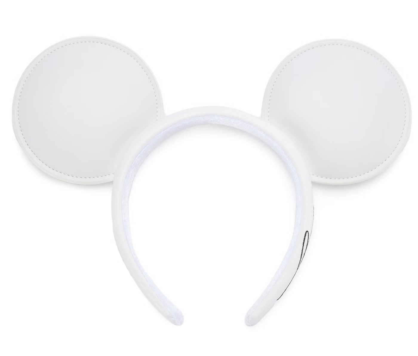 Disney Parks Mickey Mouse White Ear Headband for Adults New With Tag