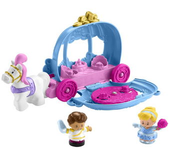 Fisher-Price Little People Toy Disney Princess Cinderella Dancing Carriage New