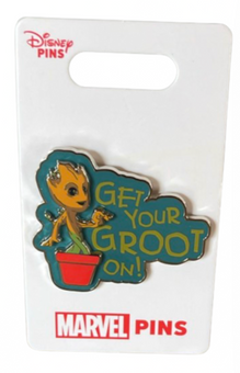 Disney Parks Marvel Get Your Groot On! Pin New with Card