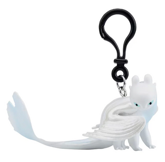 Universal Studios How to Train Your Dragon Light Fury Figurine Keychain New Tag