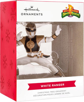 Hallmark Hasbro Power Rangers White Ranger Christmas Ornament New With Box