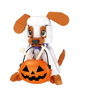 Brickcraft Halloween Woof or Treat Building Kit (154-Piece Set) Toy New With Tag