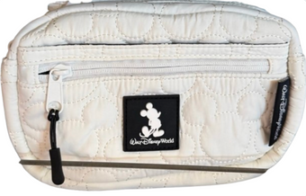 Disney Parks Walt Disney World White Quilted Mini Crossbody Bag New With Tag
