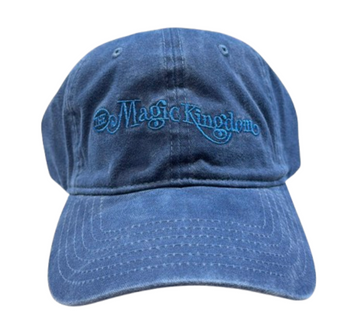 Disney Parks WDW Baseball Cap Hat embroidered "Magic Kingdom" Blue New With Tag