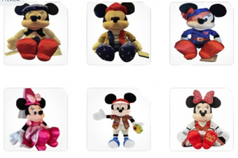 Disney Parks Mickey Minnie Bundle Plush Set of 6 New With Tag