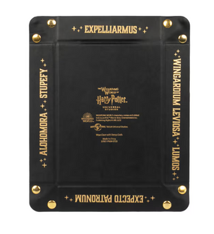Universal Studios Harry Potter Magical Spells Collapsible LeatherTray New W Tag