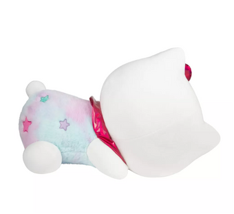 Hello Kitty 18" Sleeping Plush in Pink Pajamas with Teddy Bear New with Tag