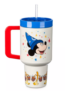Disney Parks Sorcerer Mickey Mouse Travel Cup – Fantasia New With Tag