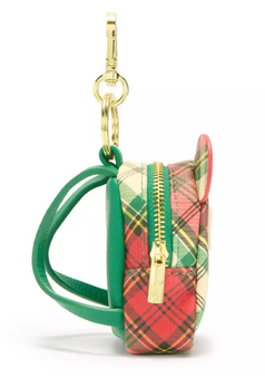Disney Parks Mickey Mouse Plaid Loungefly Mini Backpack Bag Charm New with Tag