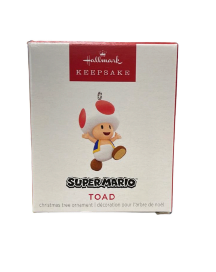 Hallmark 2023 Keepsake Mini Nintendo Super Mario Toad Christmas