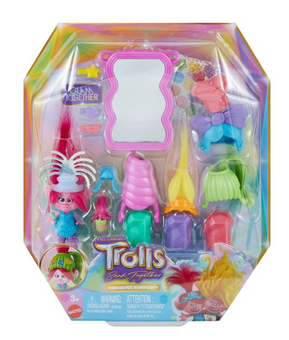 DreamWorks Trolls Band Together Hairageous Wardrobe Queen Poppy Small Doll New