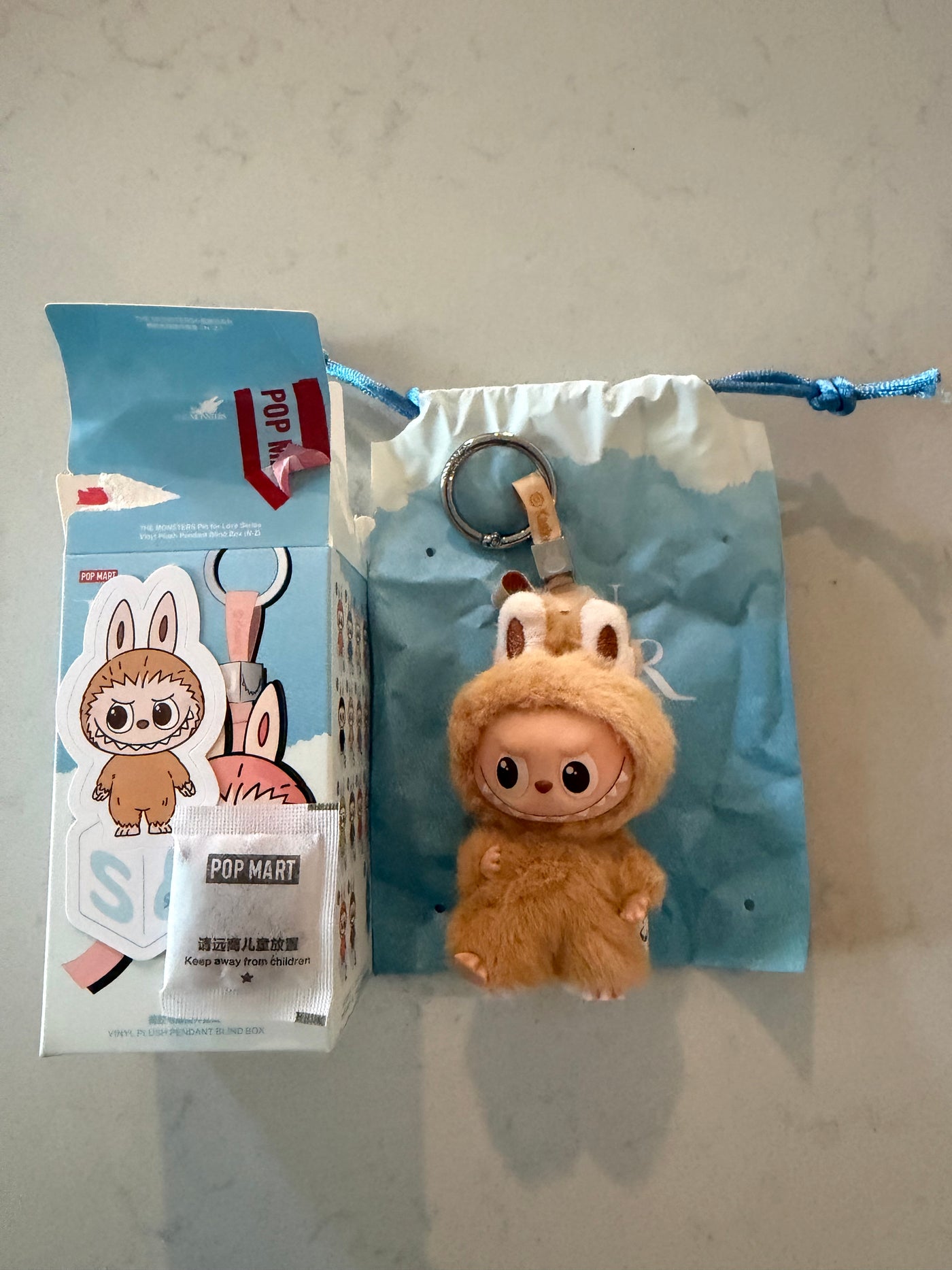Pop Mart Labubu The Monsters Pin for Love Letter S Plush Keychain USA New