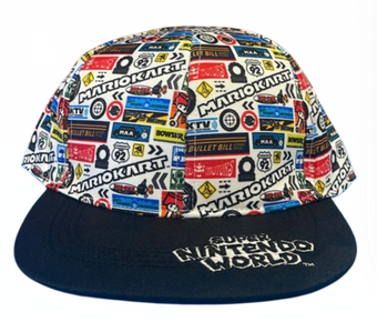 Universal Studios SUPER NINTENDO WORLD Mario Kart Signs Baseball Hat Cap New